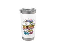 Shell Yeah Beach Mermaid Girl Summer Vaso térmico de acero inoxidable de doble pared