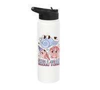 Shell Yeah Seashell Pun Beach Vacation Coastal Humor Stainless Steel Insulated Water Bottle