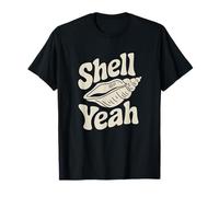 Shell Yeah Seashells Beach Lover Coastal Vibes Sea Shell Camiseta