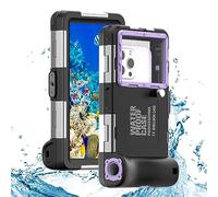ShellBox Case Funda de buceo de 2ª generación para iPhone 16 Pro Max/16 Pro/16 Plus/16/Samsung Galaxy SeriesS24-S20 Ultra, teléfonos universales [4.9-6.9 pulgadas], esnórquel [15 m/50 pies], protector