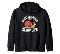 Shellebrating The Slow Life Caracol Humor Relax Sudadera con Capucha