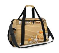 Shells - Bolsa de viaje para niñas, niños, mujeres, hombres, conchas de playa, fin de semana, bolsa de noche, bolsa de hombro, bolsa de equipaje para viajes, deportes, gimnasio