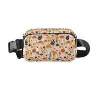 Shells Ocean Waves Beach Starfish - Bolsa cruzada de gran capacidad con correa ajustable para viajes, Diseño de hongo safari, 1 Size