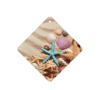 Shells On The Beach - Ambientador para coche, 10 unidades, hojas de ambientador con cuerda para coches y hogar