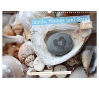Shells, Stones and Sand (Wall Calendar 2026 DIN A3 landscape), CALVENDO 12 Month Wall Calendar: Maritime souvenirs awaken the longing for the sea