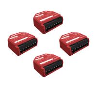 Shelly 1PM Gen3 - Interruptor Inteligente Wi-Fi Y Bluetooth, 1 Canal - 16A, Con Medidor De Consumo, Luces Inalámbricas, Control Remoto Con Aplicación, Alexa, Google Home, SmartThings - 4 Piezas