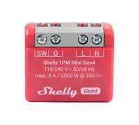 Shelly 1PM Mini Gen4 - Módulo interruptor 8A WiFi Zigbee Bluetooth Matter com medição de energia