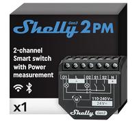 Shelly 2PM Gen3 Módulo interruptor duplo WiFi Bluetooth para Estores Eléctricos e com medidor de energia