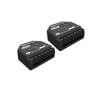 Shelly 2PM Gen3 - Relé Interruptor de Persianas Inalàmbrico, 2 Canales - 16 A, Wi-Fi & Bluetooth, con Medidor de Consumo, Control App iOS, Android y Temporizador, Alexa, Google Home - 2 Piezas