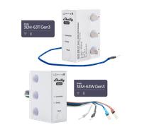 Shelly 3EM-63W Gen3- Wi-Fi & Bluetooth, Supervisión de Energía, Medición de Corriente Sin Contacto, Compatible con Fotovoltaicos, Instalaciones Trifásicas o Monofásicas, Reloj en Tiempo Real, iOS