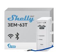 Shelly 3em-63t gen3- wifi & bluetooth, monitoreo de energía, medició