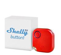 Shelly BLU Button 1, Botón Rojo Bluetooth De Acción y Escena, Automatización Del Hogar, iOS Android App, Hub No Requerido, Larga Duración De Batería, Indicador LED, Zumbador, Amplia Gama