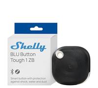Shelly BLU Button Tough 1 ZB Negro - Botón Inteligente Zigbee y Bluetooth para Control de domótica, Multi Resistencia IP64, Cifrado avanzado y Control inalámbrico