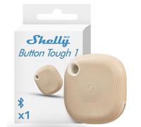 Shelly BLU Button Tough1 Moka - Botón Mando para Domótica Bluetooth, Protección IP54, Alcance de 10 a 30 m, Control Remoto de Acciones y Escenas Inteligentes, Batería de 2 Años, Cifrado Avanzado