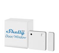 Shelly BLU Door/Window Blanco- Sensor Bluetooth de Puerta y Ventana, iOS, Android App, Batería Duradera, Medición De Lux E Inclinación De Angulo, Crear Escenas Individuales De Activación
