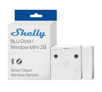 Shelly BLU Door/Window Mini ZB Blanco - Mini Detector de Apertura | Puerta y ventana, Zigbee y Bluetooth, Sensor de inclinación y luminosidad, Pila de 5 años