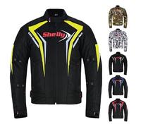 Shelly - Chaqueta de moto para hombre para aventura/tour, con tejido Cordura, para verano e invierno, cortaviento, para carreras y equitación, XXL