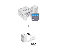 Shelly EM con Pinzas 120A + 50A - Contador de Energía Wi-Fi 2 Canales