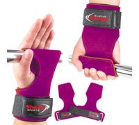 Shelly Grips PRO - Correas de agarre múltiple para levantamiento de pesas, guantes de levantamiento de pesas, correas de gimnasia alternativas a los ganchos eléctricos, levantamiento de peso muerto