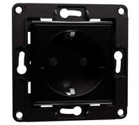 Tomada Schuko Shelly Wall Socket EU Preto 16A
