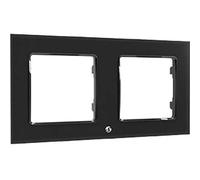 SHELLY Home Accessories Wall Frame 2" WANDTASTER RAHMEN 2-FACH Schwarz