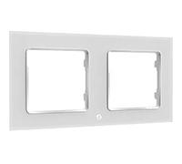 SHELLY Home Accessories Wall Frame 2" WANDTASTER RAHMEN 2-FACH WEIß