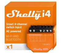 Shelly i4 Gen3 - Módulo de ativação de cenários para automação WiFi 4 entradas
