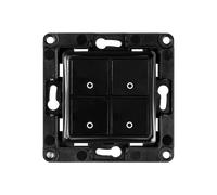 Shelly interruptor de pared con 4 botones negro
