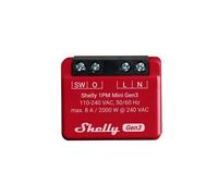 Shelly Mini 1PM Gen3 x2 Wi-Fi y Bluetooth Smart Relais 3800235261606