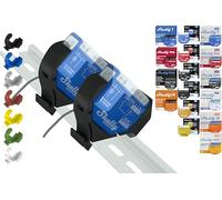 Shelly Mini - Soporte para carriles para 18 shellys: 1 Gen3,1PM Gen3,2PM Gen3,i4 Gen3,Plus 1,Plus 1PM,Plus 2PM,Plus i4,Plus 0-10V Dimmer,Wave 1,Wave 1PM,Wave 2PM, Wave Shutter,Wave i4 (2 x Black