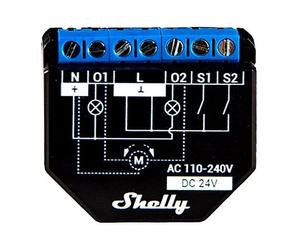 Shelly Módulo Sswitch Wi-fi Bt Plus 2pm