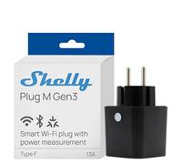 SHELLY SH-PLUG-M-GEN3-B Shelly Plug M Gen3 (Schwarz) - Präzise Überwachung des Stromverbrauchs - Überspannungsschutz /