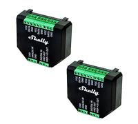 Shelly Plus Add-On - Juego de 2 relés con interfaz Smart Home, control digital a través de WiFi y aplicación, domótica WiFi, 3,3 V, aplicable para sensores DS18B20 y DHT22