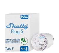 Shelly Plus Plug S Blanco | Próxima Generación Enchufe Inalámbrico Con Medición De Consumo | Automatización De Hogar | iOS Android App | No Hub Requerido | Indicación LED De Multicolor Escenas Smart
