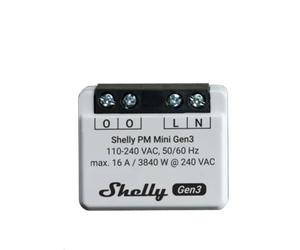 Shelly PM Mini Gen3 - Módulo para tomada com monitorização do consumo de energia 16A WiFi/BT