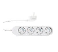 Shelly Power Strip 4 Gen4 - Ciabatta smart con 4 prese indipendenti, monitoraggio consumi e supporto Matter Bianco