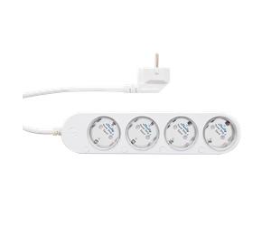 Shelly Power Strip 4 Gen4 - Regleta inteligente con 4 enchufes independientes, monitorización de consumo y soporte Matter Bianco