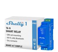 Shelly Pro 1 - Interruptor Relé Inteligente, 1 Canal, Inalámbrico y Bluetooth, Automatización Del Hogar, Compatible Con Alexa y Google Home, iOS Android App, Control Remoto, Contactos Secos
