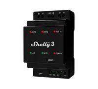 Módulo para Carril DIN de 3 Relés para Automatización Wi-Fi/BT/LAN 110/240VAC 3x16A - Shelly PRO 3