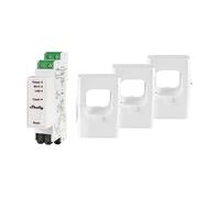 Shelly Pro 3EM (400A) - Medidor de Energía Inalámbrico y Trifásico, LAN, Wi-Fi & Bluetooth, Control Remoto de Teléfono Móvil, Medición del sistema solar fotovoltaico, Comatible con MODBUS