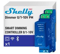 Shelly Pro Dimmer 0/1-10V PM Atenuador Inteligente Profesional Control de Potencia WiFi/Bluetooth