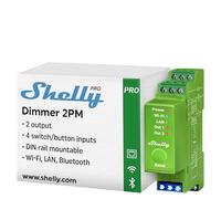 Módulo Controlador Dimmer Inteligente para Carril DIN 2 Canales 2x200W - Shelly Pro Dimmer 2PM