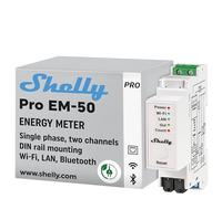 Módulo Medidor de Consumo Wi-Fi Monofásico + 2 TIs de 50A (2 Canales) - Shelly Pro EM-50
