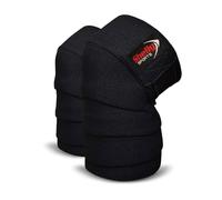 Shelly - Rodilleras para levantamiento de pesas, levantamiento de potencia, sentadillas, soporte de rodilla CrossFit y levantamiento olímpico, cuatro bandas elásticas de goma