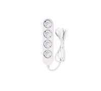 Shelly Power Strip 4 Gen4 - Regleta inteligente con 4 enchufes independientes, monitorización de consumo y soporte Matter Bianco