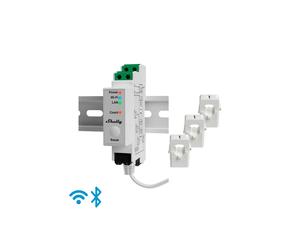 SHELLY SH-PRO-3EM-120A Shelly Pro 3EM 120A - Messung von 3 Kanälen / 3x 120A-Stromzangen inklusive - 4-Quadranten-Überwachung (S