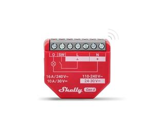 Shelly Smart Relé 1PM Mini GEN4 Potencia Medición, 16A, Wifi, Bluetooth,