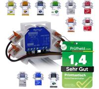 Shelly - Soporte de riel para 11 Shelly Relé: Plus 1, 1 Mini Gen3, Plus 1PM, 1PM Mini Gen3, Plus 2PM, 2.5, RGBW 2, PM, EM, Plus i4, Plus i4 DC, dimmer 2, soporte para carril DIN