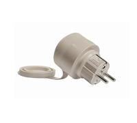 Shelly Tomada inteligente p/ exterior WiFi c/medidor de consumo compatível com Matter Beje - Shelly Outdoor Plug S Gen3