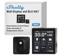 Shelly Wall Display + Sensor BLU H&T WiFi/Bluetooth - Preto
